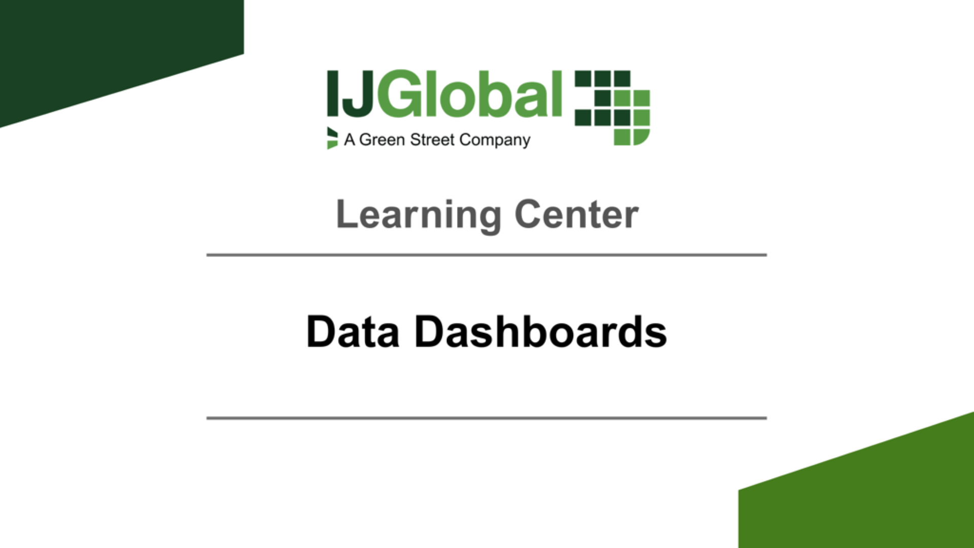 Data Dashboards