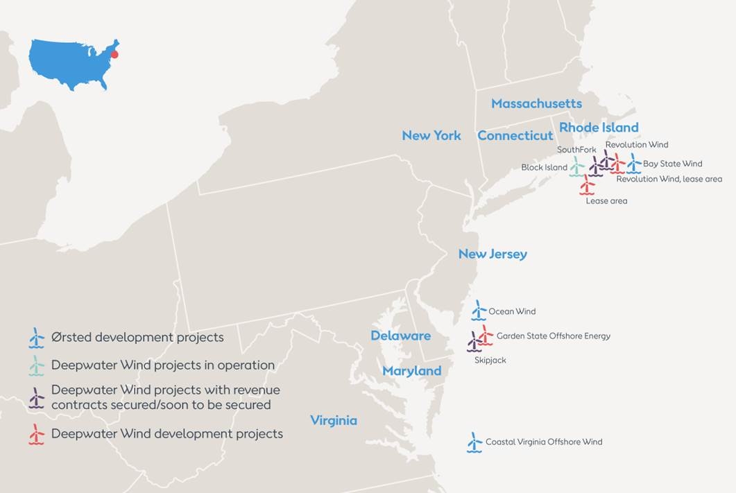 Ørsted US projects